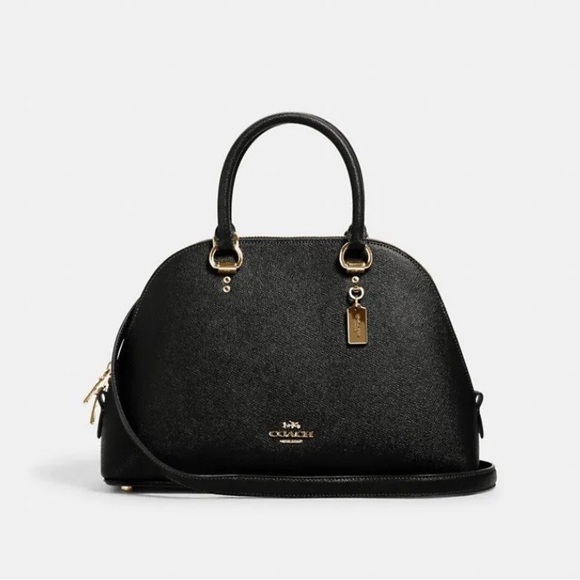 Coach Handbags - Coach Black Katy Satchel with Gold Hardware